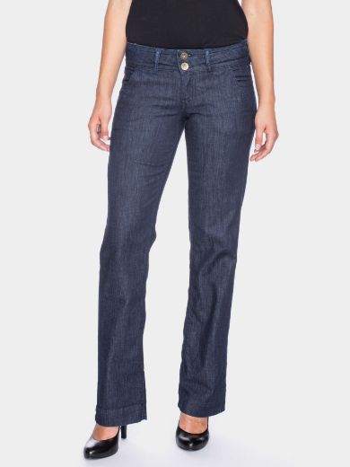 Bild von Lilia Jeans mit weitem Bein aus Bio-Baumwolle L36 & L38 Inch, blue rinsed