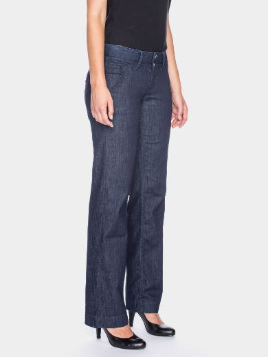 Bild von Lilia Jeans mit weitem Bein aus Bio-Baumwolle L36 & L38 Inch, blue rinsed