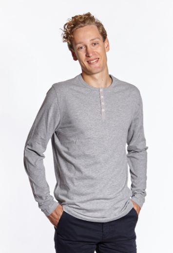 Picture of Long sleeve shirt with button facing