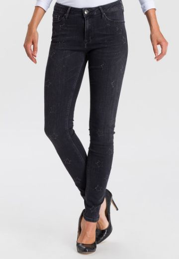 Image de Cross jeans jeggings Alan skinny fit L36, black stars