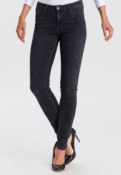 Agrandir l'image de Cross jeans jeggings Alan skinny fit L36, black stars Image de Cross jeans jeggings Alan skinny fit L36, black stars