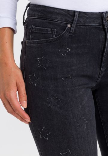 Image de Cross jeans jeggings Alan skinny fit L36, black stars