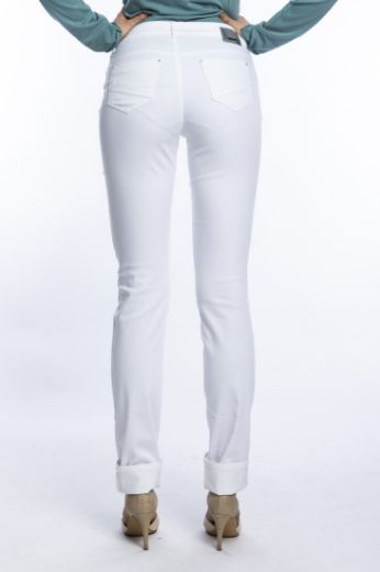 Image de Lena Jeans Colour Denim L38 pouce, blanc