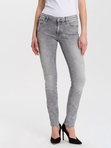 Image de Cross Jeans Anya slim fit L36 pources, gris clair