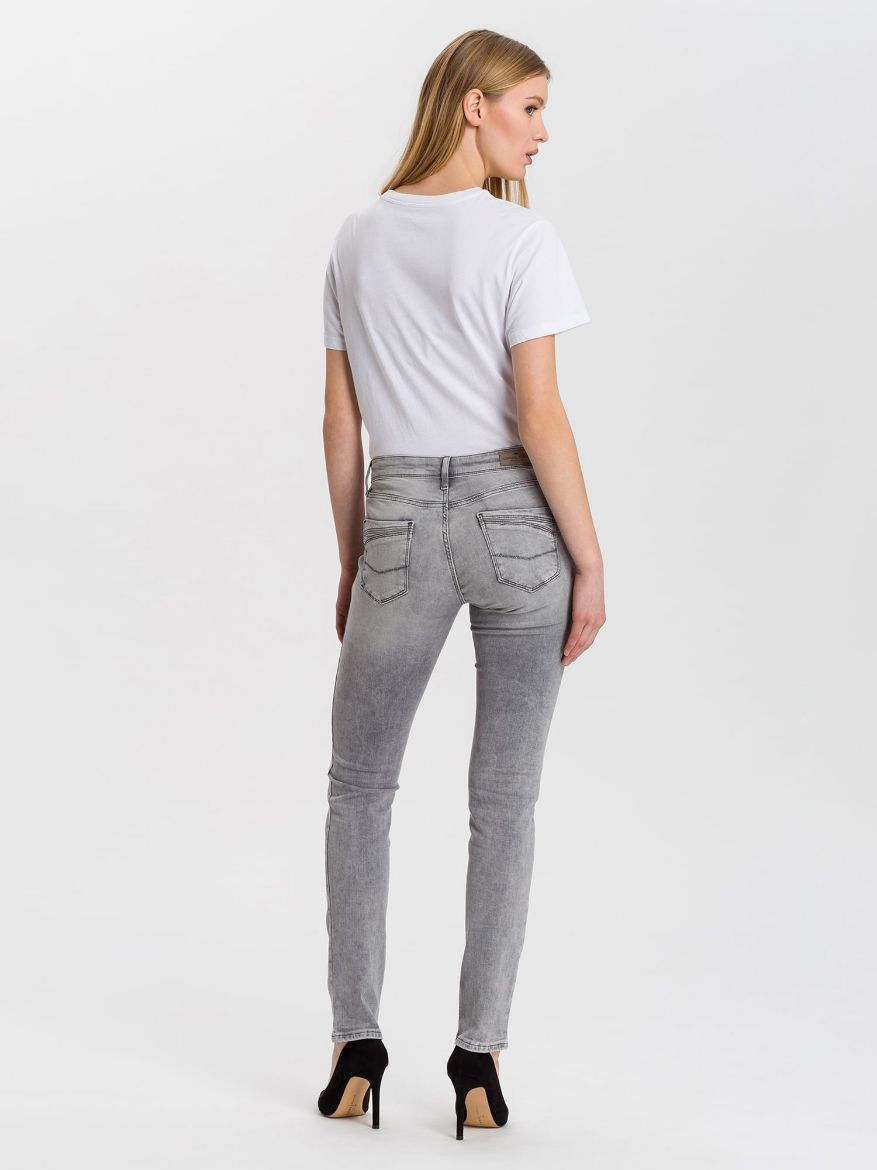 Image de Cross jean Anya slim fit L36 pources, gris clair