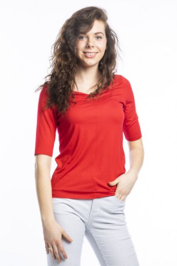 Bild von Kurzarm Shirt Saya, rot