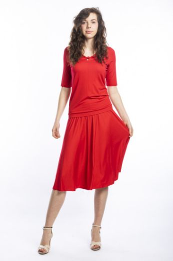 Bild von Kurzarm Shirt Saya, rot