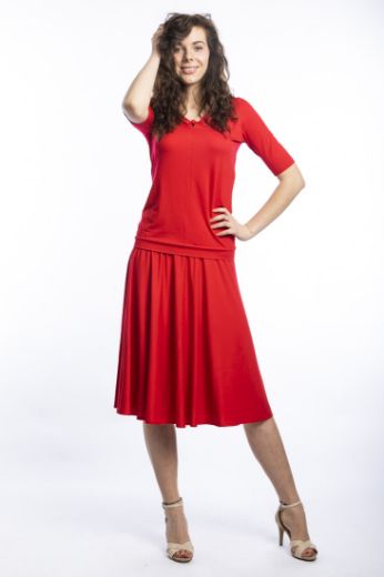 Bild von Kurzarm Shirt Saya, rot