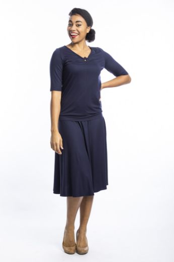 Picture of Jersey skirt Rali, dark blue
