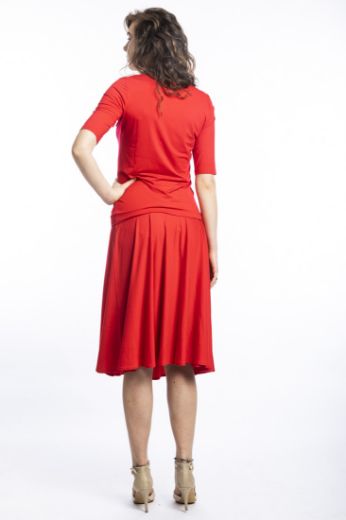 Picture of Jersey skirt Rali, red