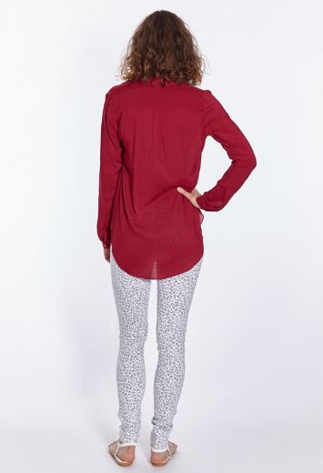 Picture of Blouse shawl collar, jester red
