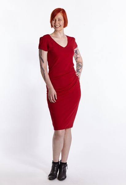 Show details for Dress knee length, jester red Picture of Dress knee length, jester red