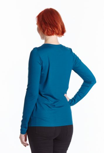 Picture of Long sleeve shirt V-neck, teal