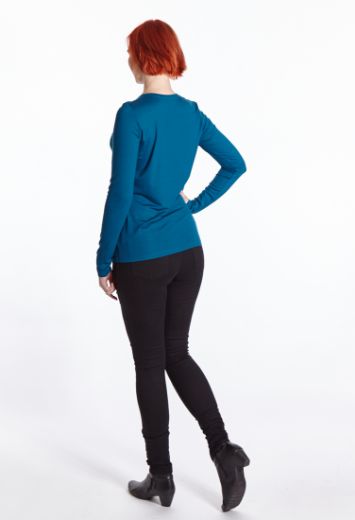 Picture of Long sleeve shirt V-neck, teal