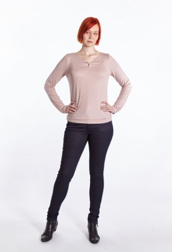 Picture of Tall Long sleeve shirt with cutout detail, light pink