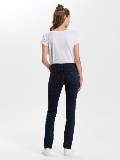 Image de Tall Cross Jeans Anya Slim Fit L36 Pouce, bleu noir