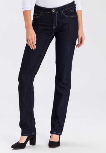 Picture of Cross jeans Rose regular fit straight leg L36 inches, dark blue rinsed