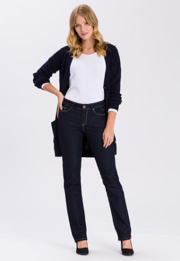 Picture of Cross jeans Rose regular fit straight leg L36 inches, dark blue rinsed
