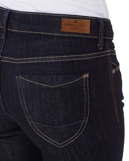Picture of Cross jeans Rose regular fit straight leg L36 inches, dark blue rinsed
