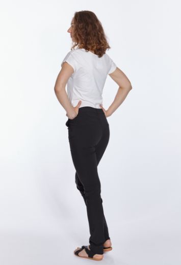 Image de Eva slim fit pantalons L38 pouces, noir