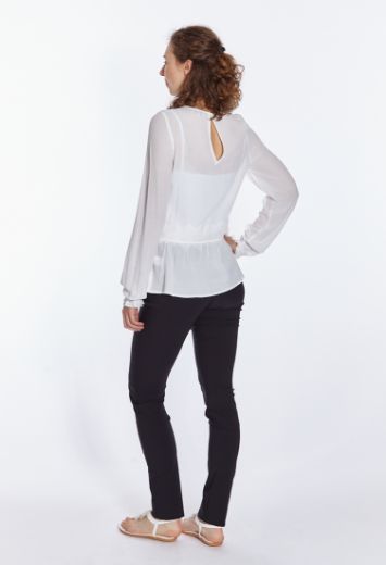 Image de Eva slim fit pantalons L38 pouces, noir