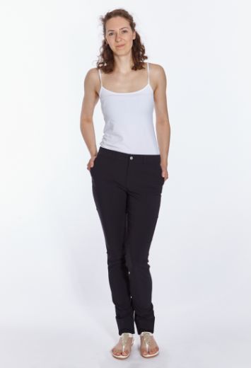 Image de Eva slim fit pantalons L38 pouces, noir