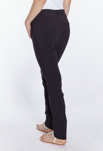Image de Eva slim fit pantalons L38 pouces, noir