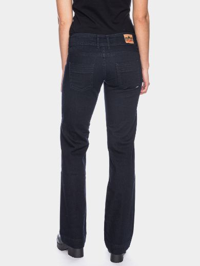 Bild von Lilia Jeans mit Weitem Bein aus Bio-Baumwolle L36/38, dunkelblau