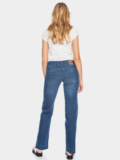 Picture of Lilia Wide Leg Organic Cotton Jeans L36/38 inches, blue used