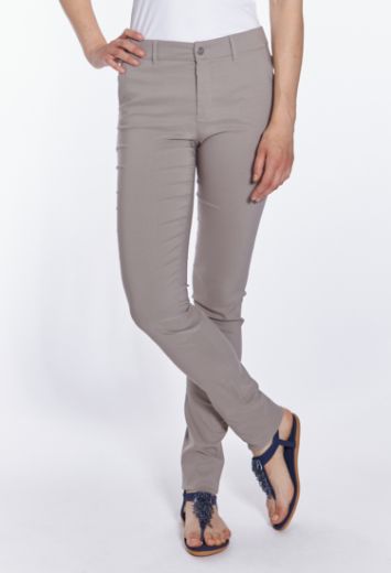 Image de Eva slim fit pantalons L38 pouces, taupe