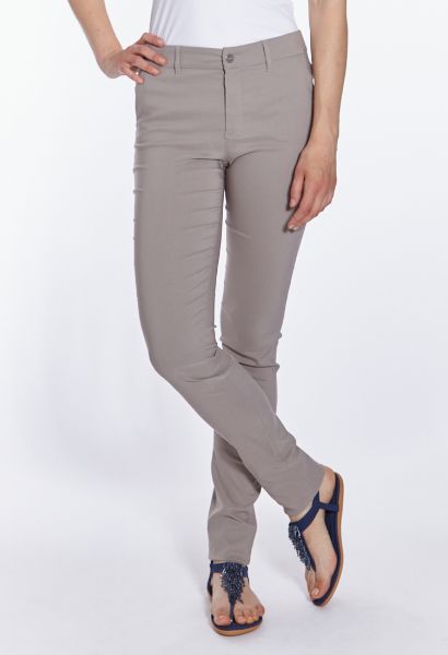 Zeige Details für Eva Slim schmale Hose mit Reissverschluss, Bengaline, L38 Inch, taupe Bild von Eva Slim schmale Hose mit Reissverschluss, Bengaline, L38 Inch, taupe