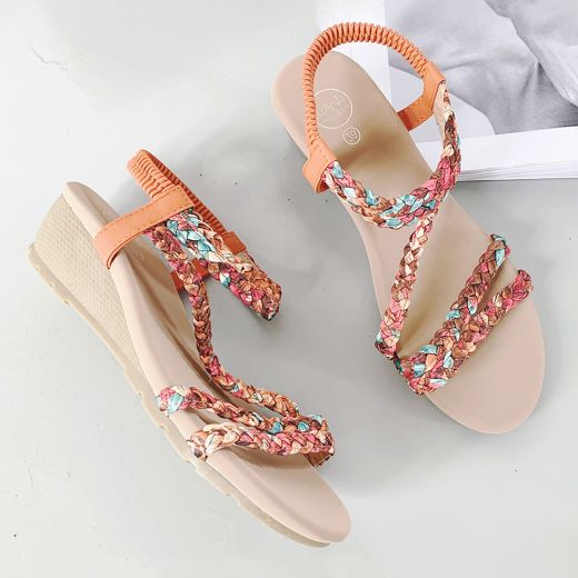 Picture of Sophia sandal with small wedge heel