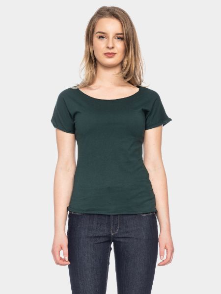 Zeige Details für Organic Cotton T-Shirt Cleo, dunkelgrün Bild von Organic Cotton T-Shirt Cleo, dunkelgrün