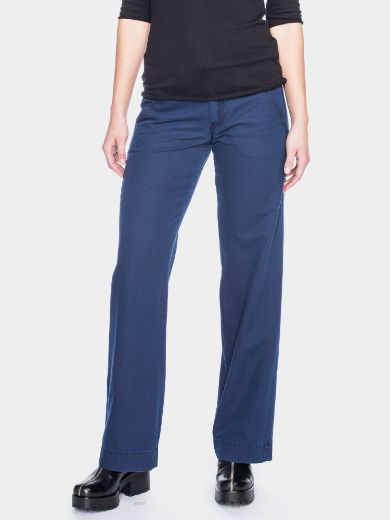 Picture of Tall wide leg trousers Lilia L36, dark blue