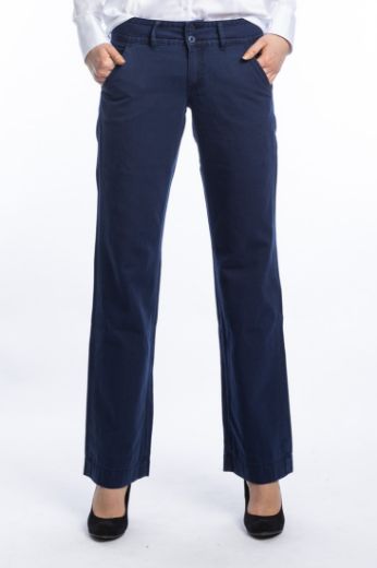 Picture of Tall wide leg trousers Lilia L36, dark blue