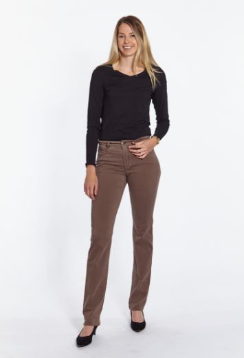 Image de Tall Pantalon Lena L38 Pouce, muscat taupe