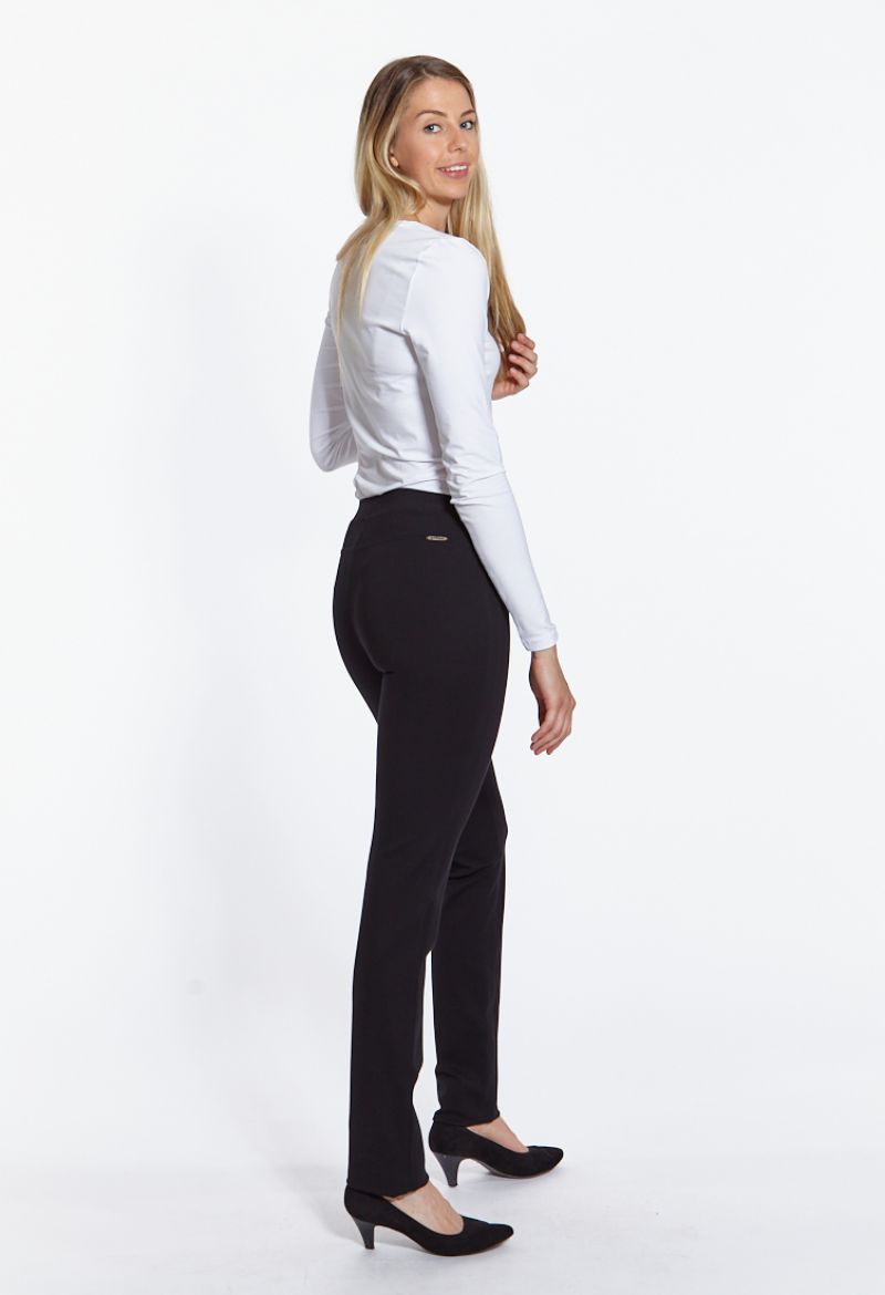 Image de Pamela Jersey Pantalon à Enfiler L38 pouce, noir