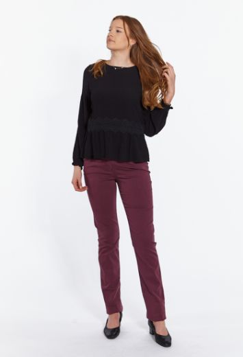 Image de CS-Ronja pantalon étroit en satin de coton L38 pouces