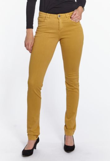 Image de Jeans Body Perfect slim fit L38 pouces, jaune moutarde