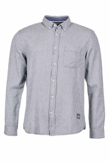 Picture of Long sleeve shirt with fine herringbone pattern