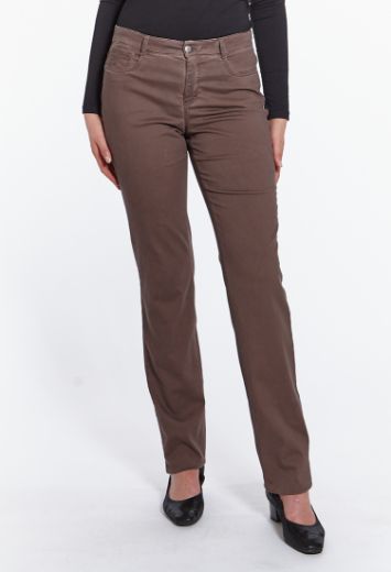 Image de Pantalon Luna coupe large L36 inch, marron chocolat