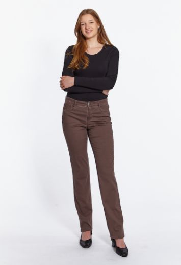 Image de Pantalon Luna coupe large L36 inch, marron chocolat