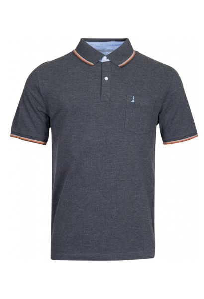 Agrandir l'image de Polo t-shirt avec rayures contrastées sur le col Image de Polo t-shirt avec rayures contrastées sur le col