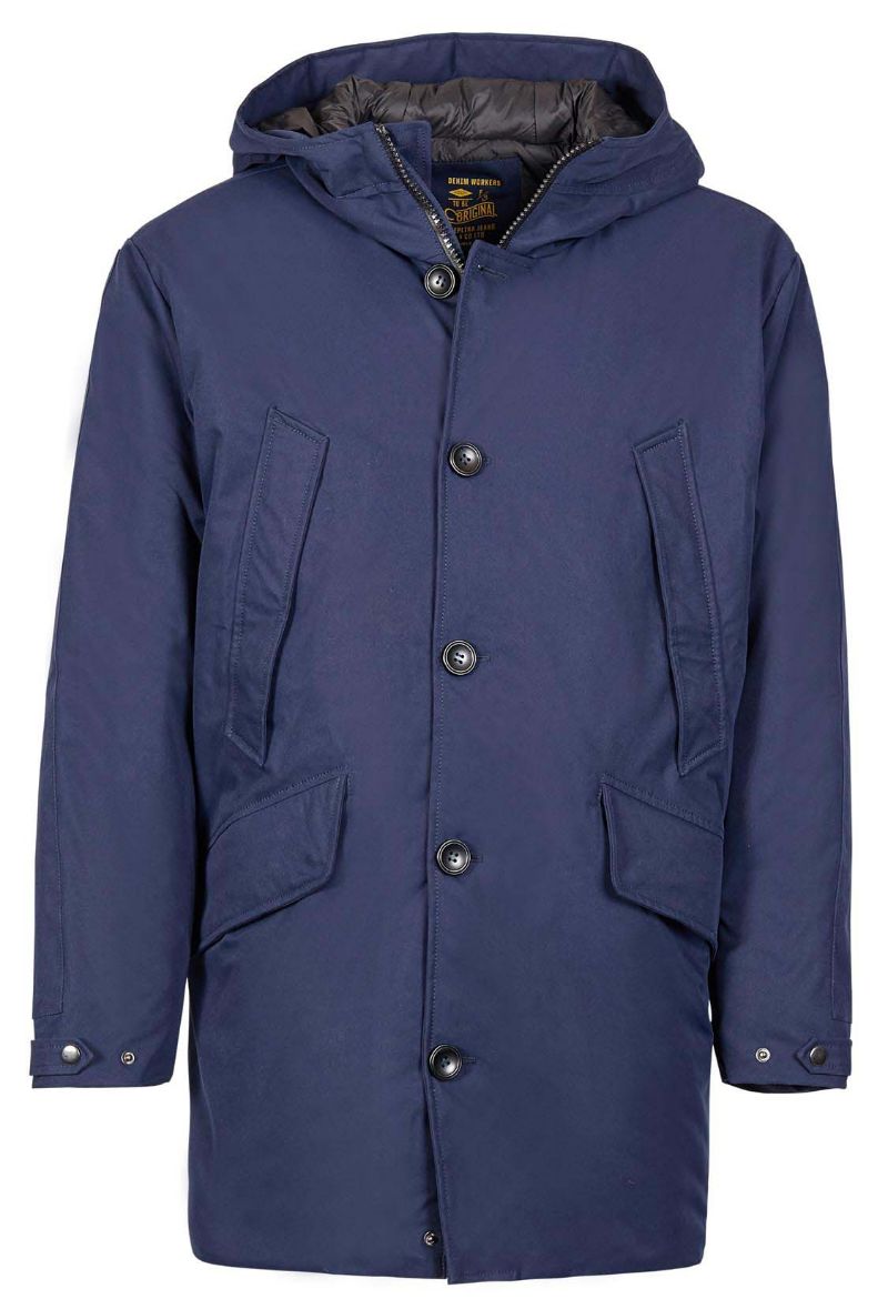 Picture of Hooded winter parka, blue
