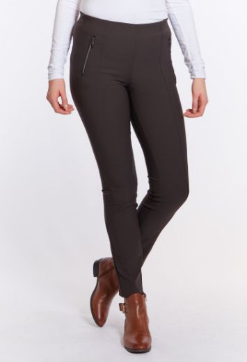 Picture of Cropped Jacky slim fit slip-on pants
