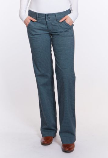 Picture of Tall Lilia pants L36 inches, gray green fine checkered