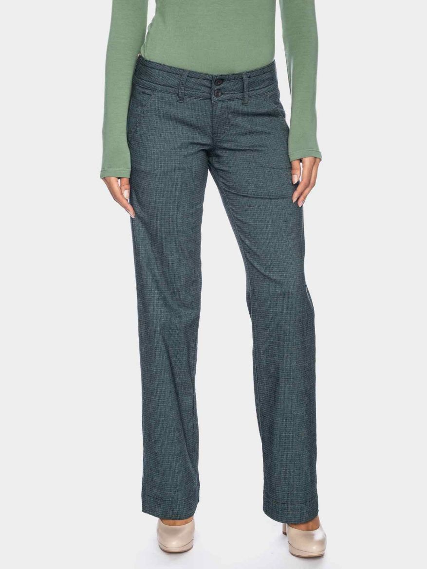 Picture of Tall Lilia pants L36 inches, gray green fine checkered