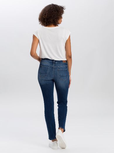 Image de Cross jeans Rose straight leg L36 Inch, bleu foncé usé