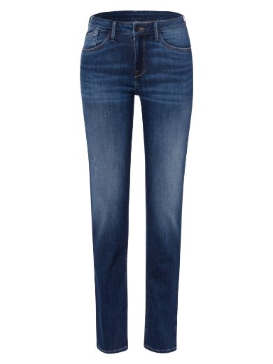 Image de Cross jeans Rose straight leg L36 Inch, bleu foncé usé