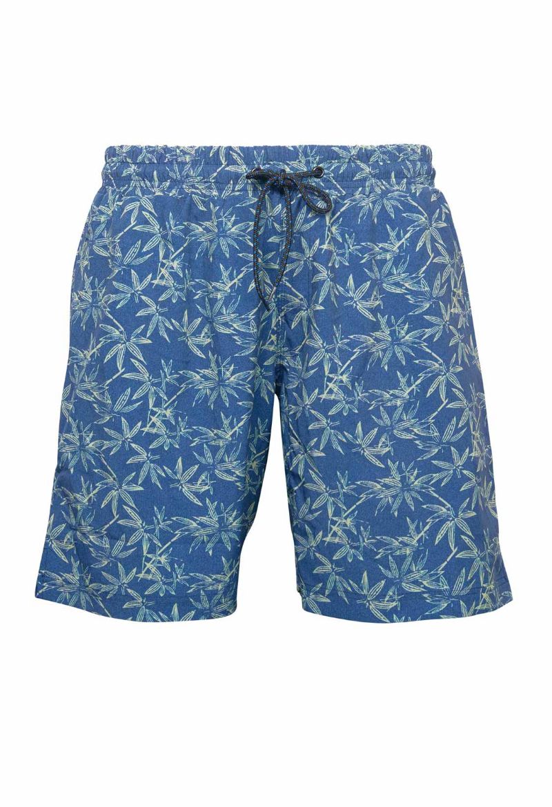 Bild von Flower Print Shorts, blau